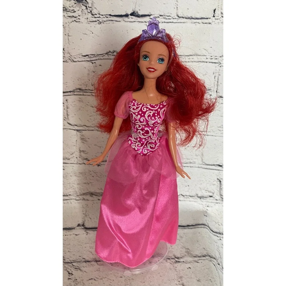 Disney Princess Ariel‎ Little Mermaid Fashion Barbie Doll 2012 Pink Sparkle Gown